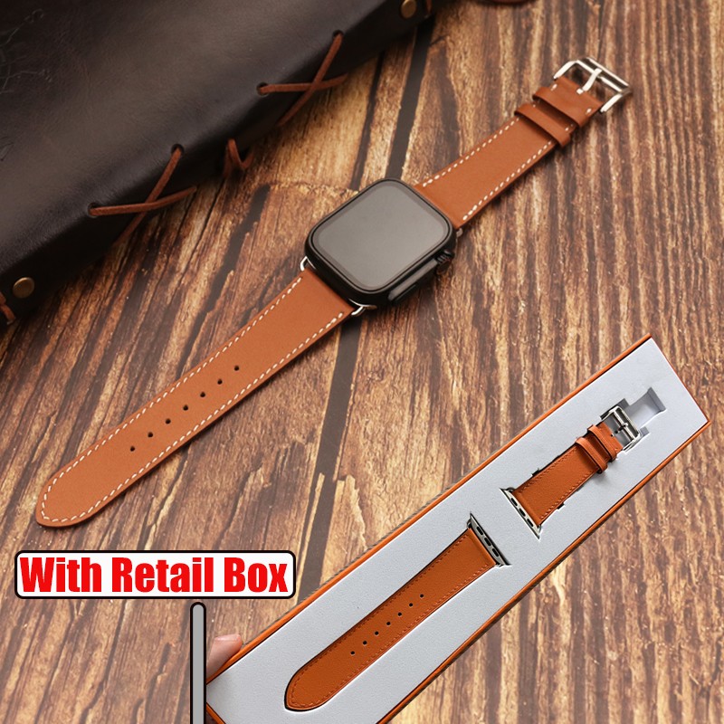 Smartwatch Accessories Shop - With Gift Box Genuine Leather Bracelet