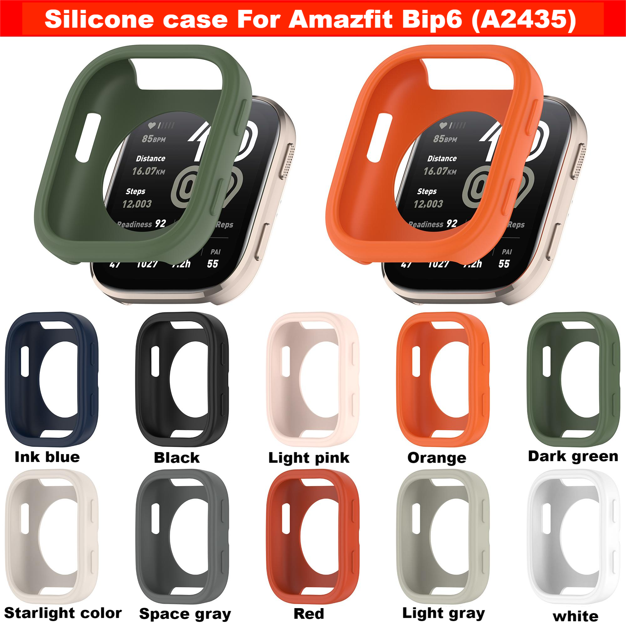 Amazfit Smartwatch Accessories - Soft Case For Amazfit Bip6 (A2435)