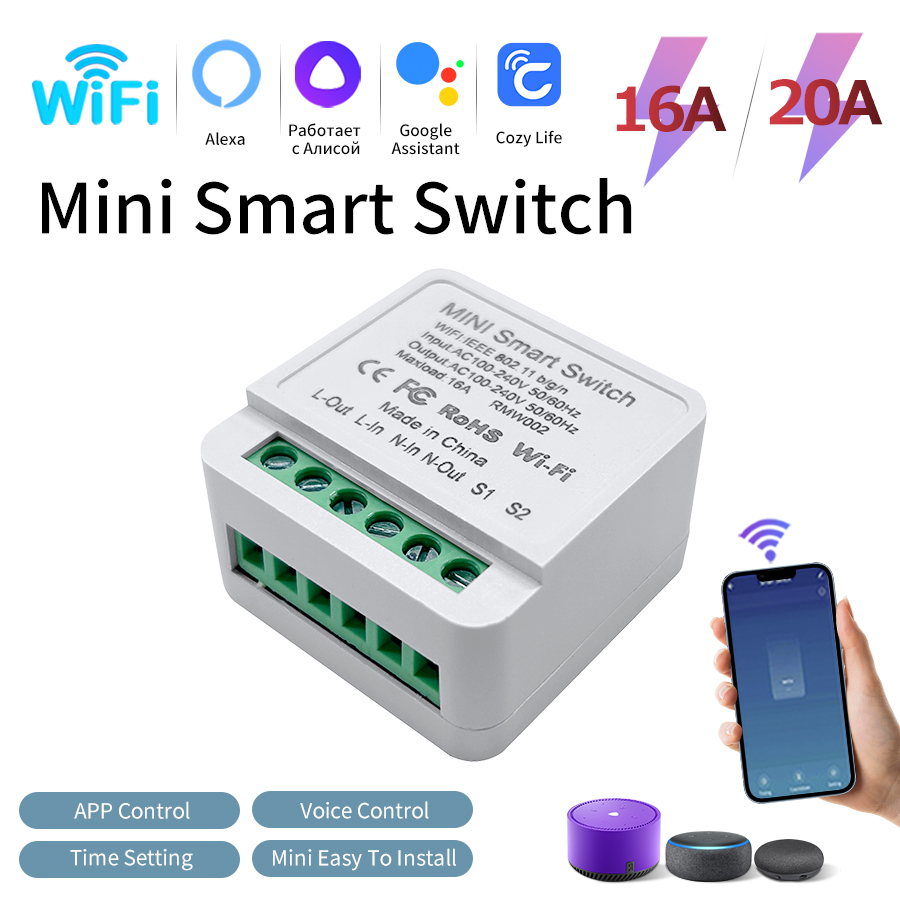 Smart Accessories - Smart WiFi Switch Breaker 16A/20A CozyLife