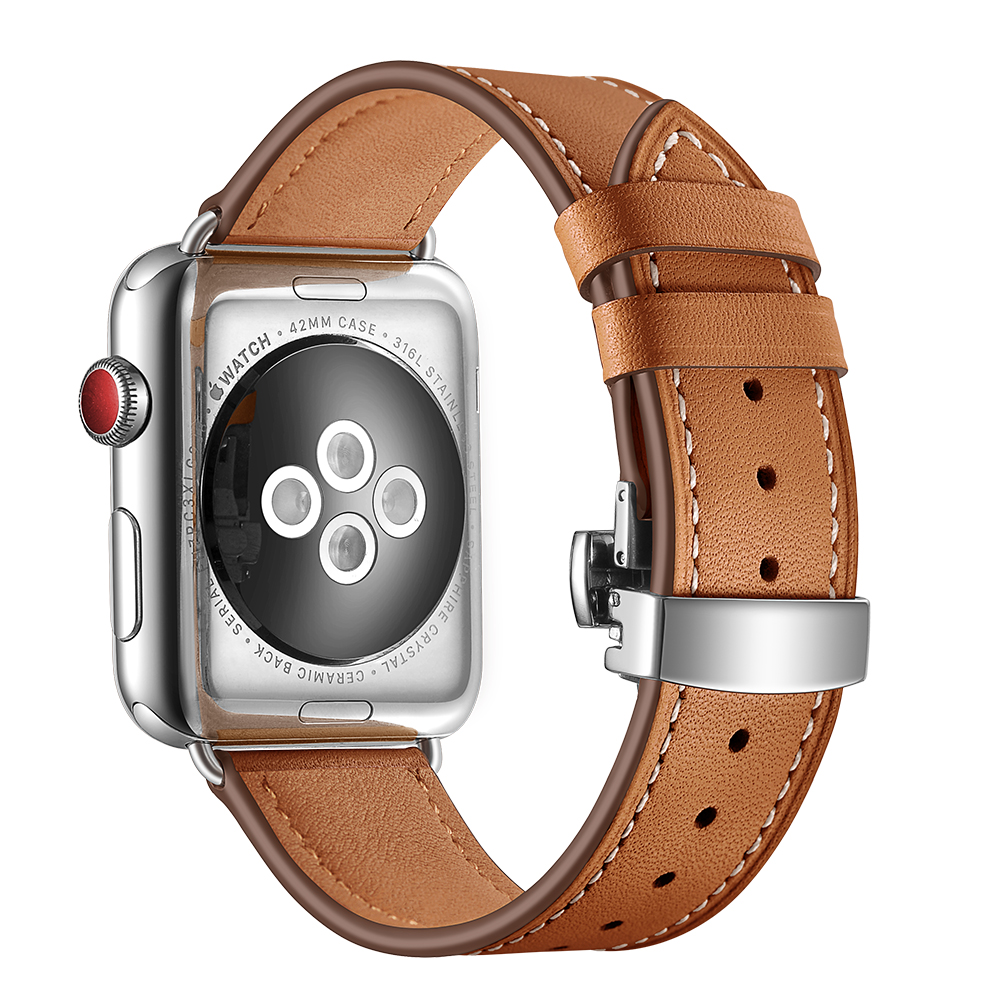 Smartwatch Accessories Shop - For Apple Watch Band Genuine Leather