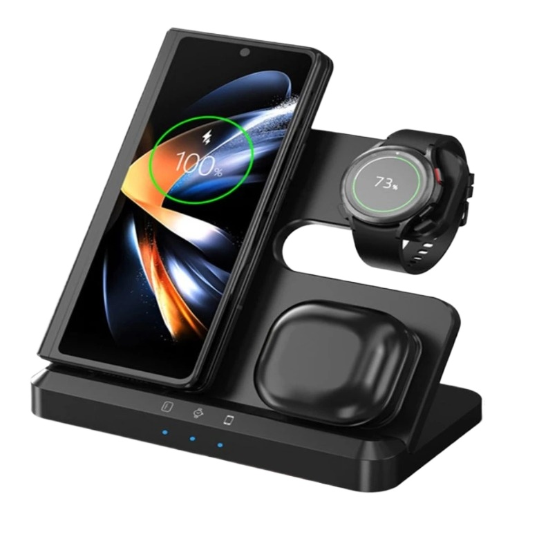 Wireless Charger Watch - 3 in 1 Wireless Charger Station