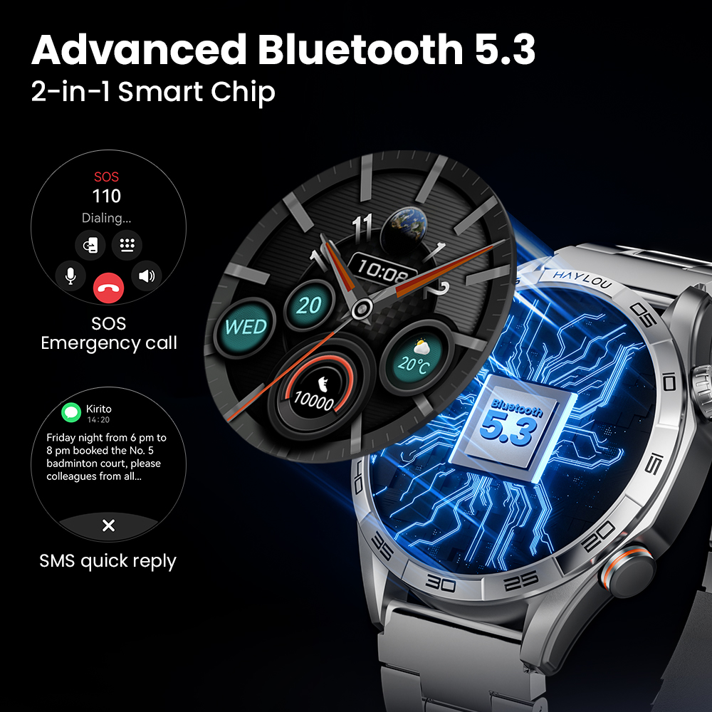 HAYLOU Solar 5 Voice Calling S - Smartwatch Face review and price
