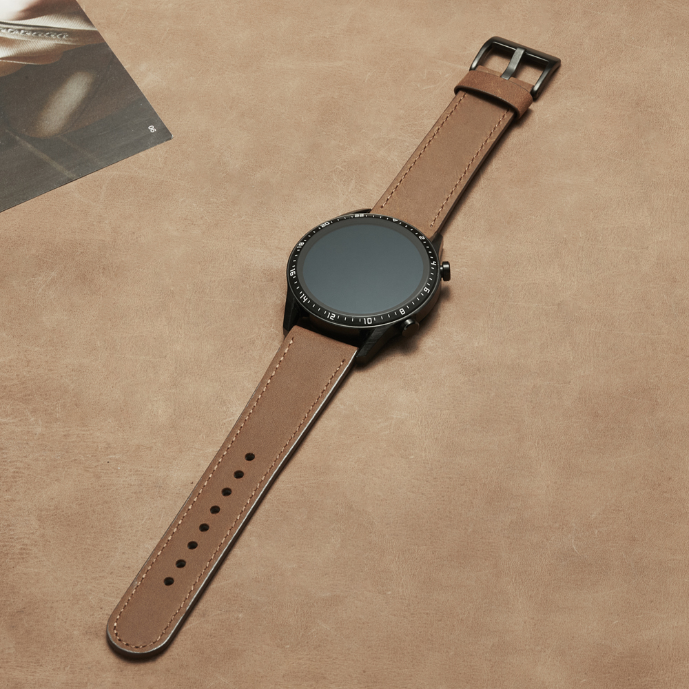 22mm Watch Strap Genuine Leath - Smartwatch Accessories Shop review and price