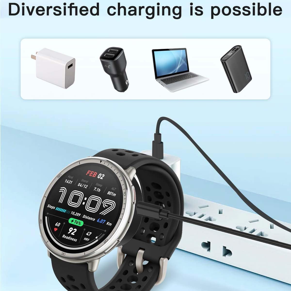 Charging base For Amazfit Acti - Amazfit Smartwatch Accessories review and price
