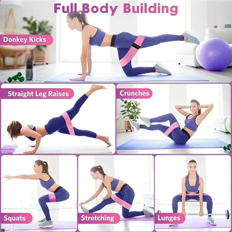 3Pcs Fabric Resistance Hip Boo - Milanaise Mesh Band review and price