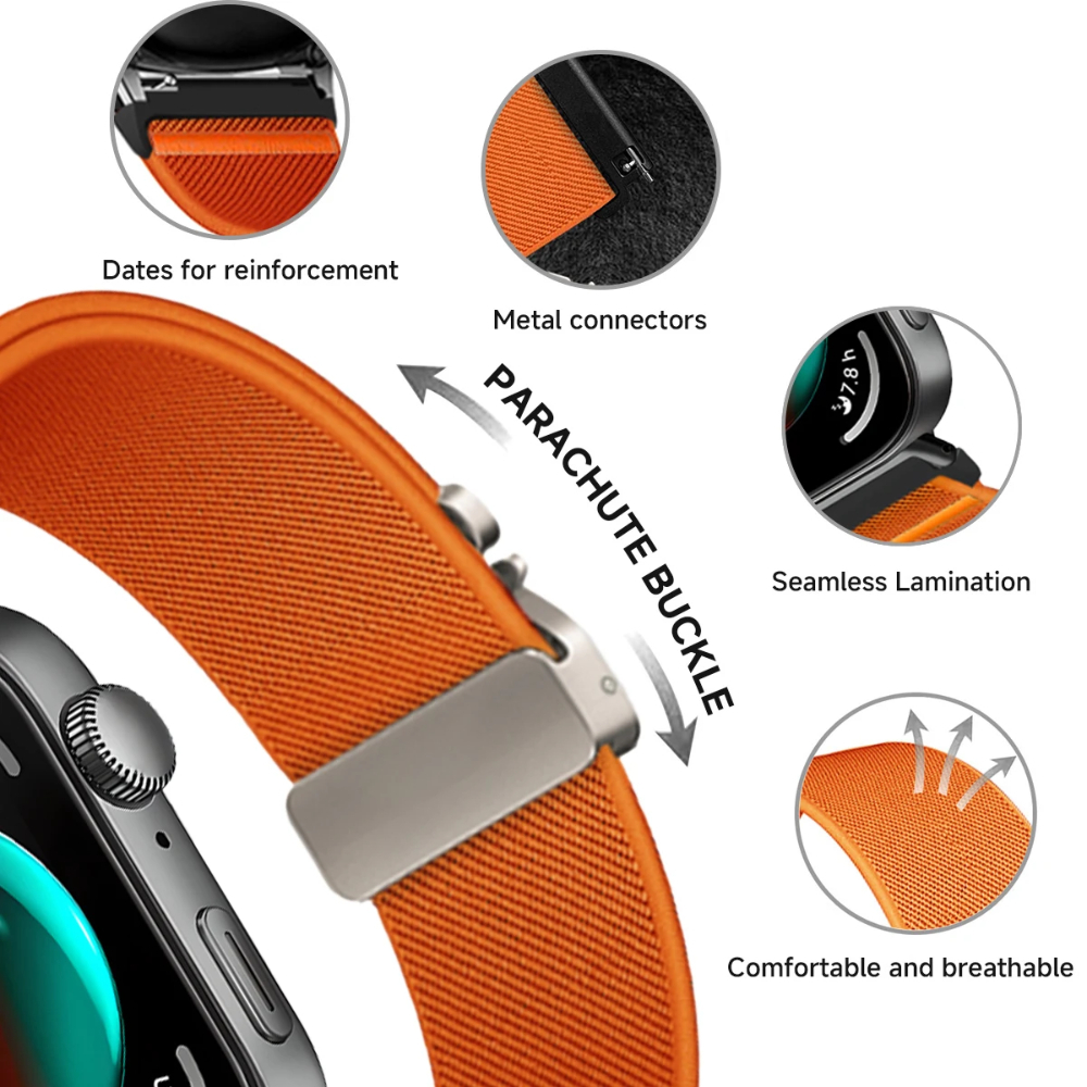 Parachute Buckle Nylon Band fo - Milanaise Mesh Band review and price