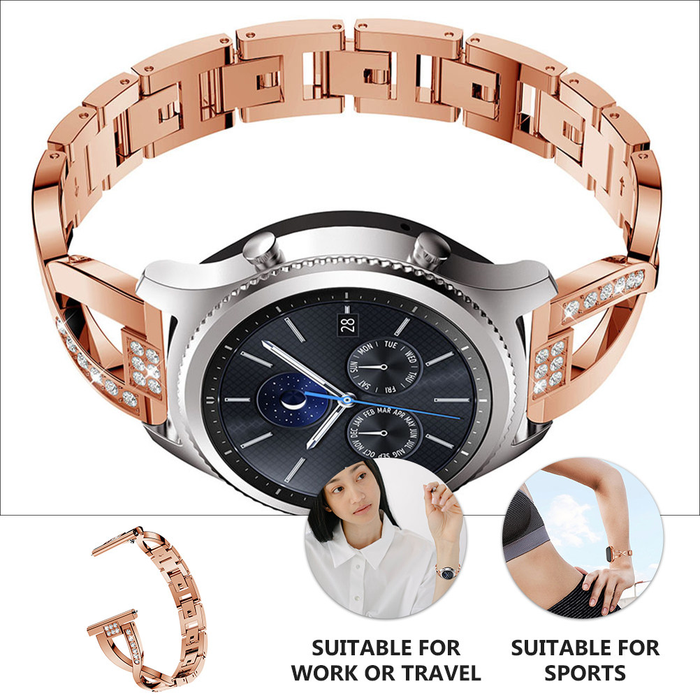 1Pcs X-Shaped Rhinestones Stra - Smartwatch Accessories Shop review and price