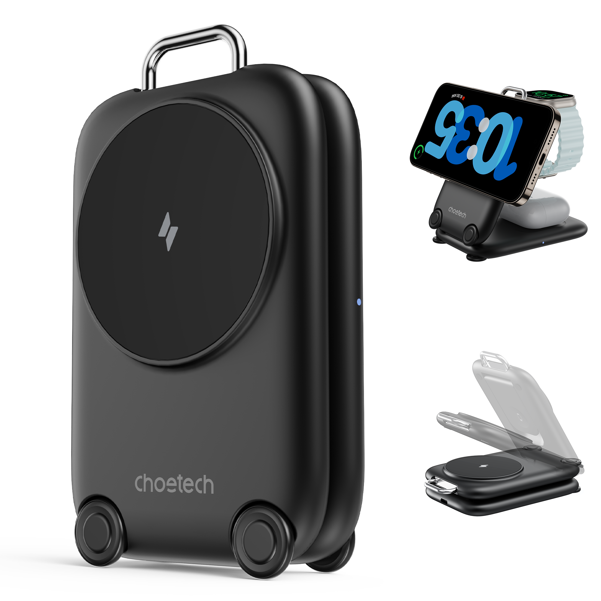 3-in-1  Travel Fast Charge Wir - Wireless Charger Watch review and price