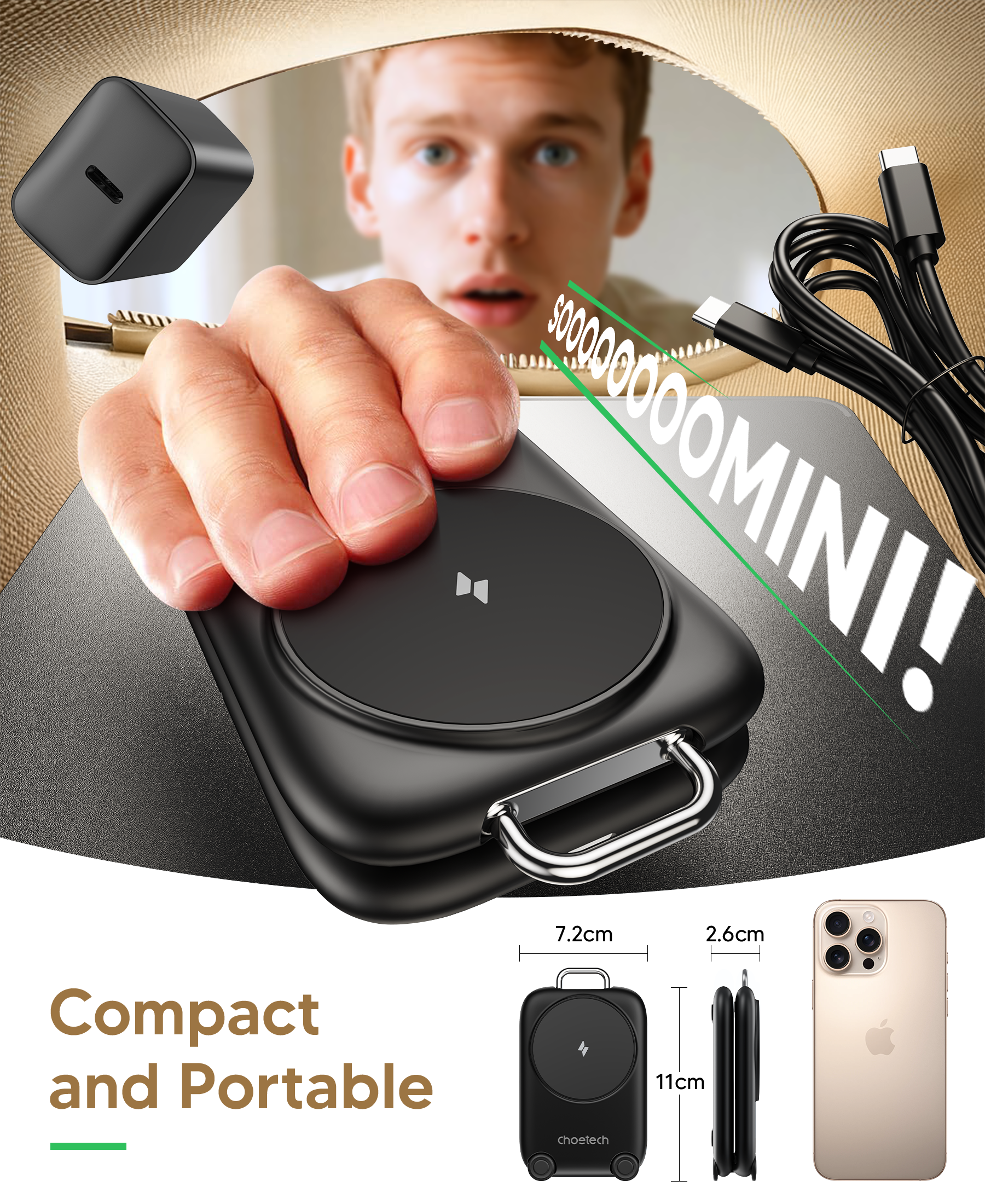 3-in-1  Travel Fast Charge Wir - Wireless Charger Watch review and price