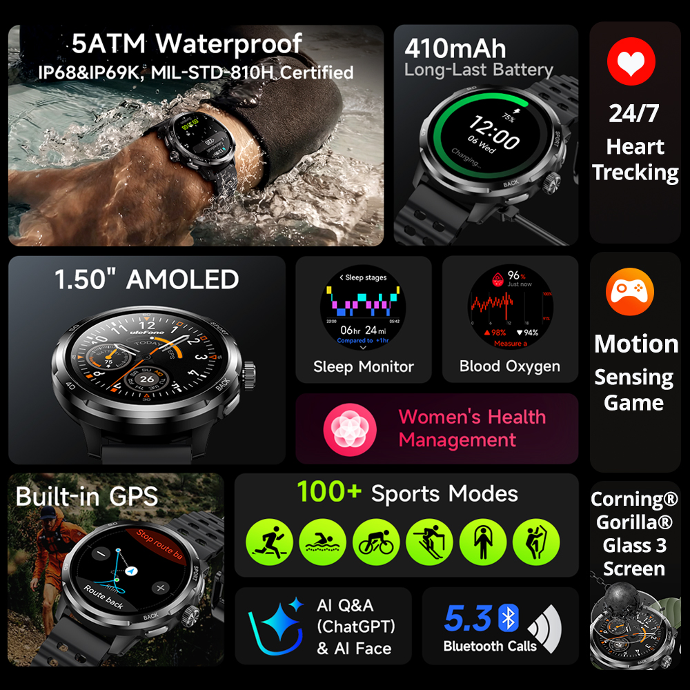 Ulefone Armor Watch Pro Smartw - Smartwatch X review and price