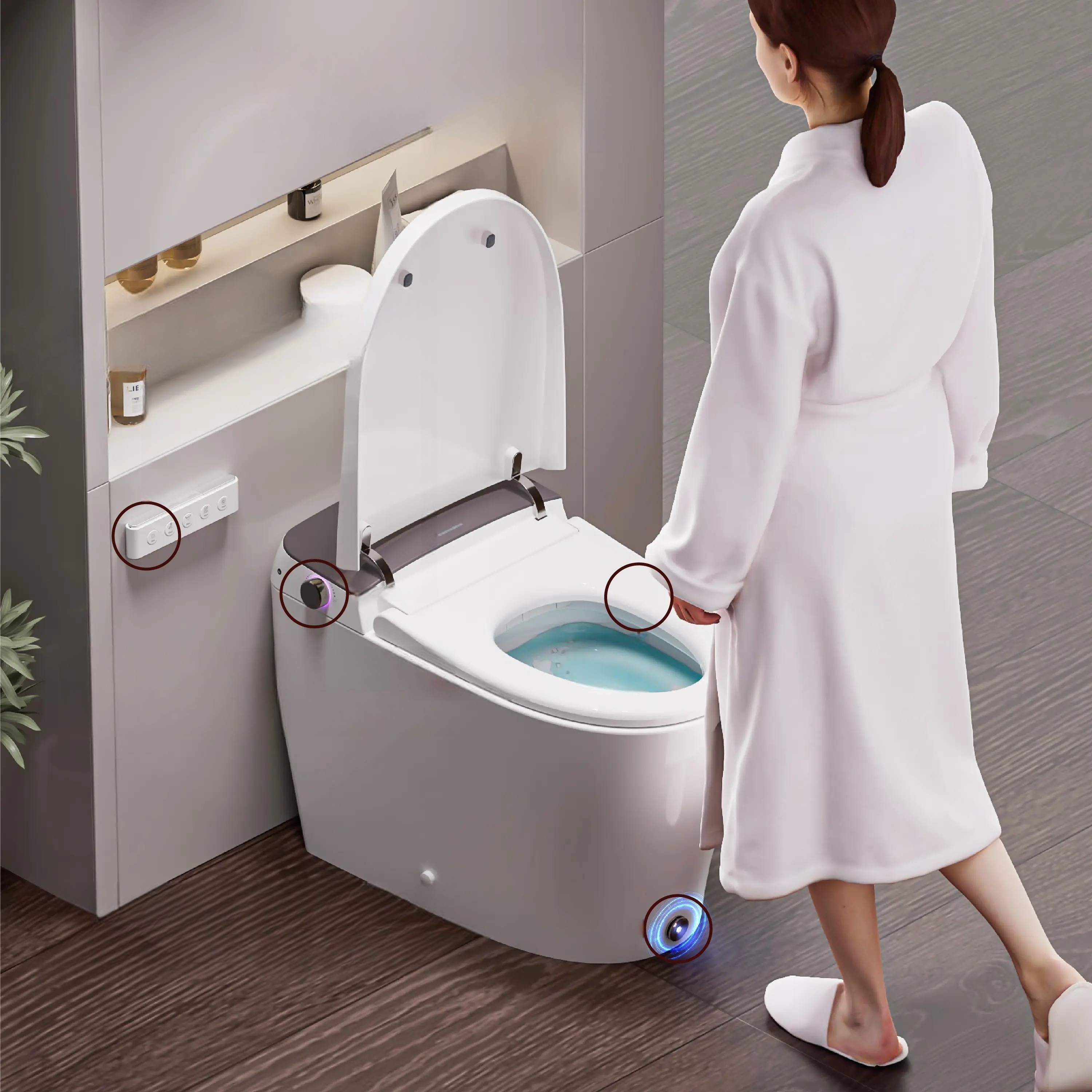 Automatic Wall Hung Smart Bide - Smart Accessories review and price
