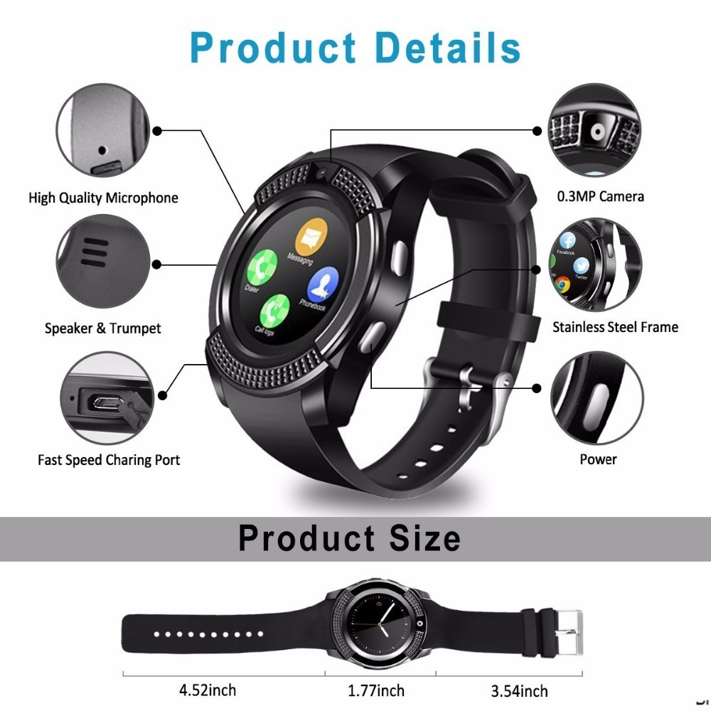 Bluetooth V8 Smart Watch Sport - Smartwatch X review and price