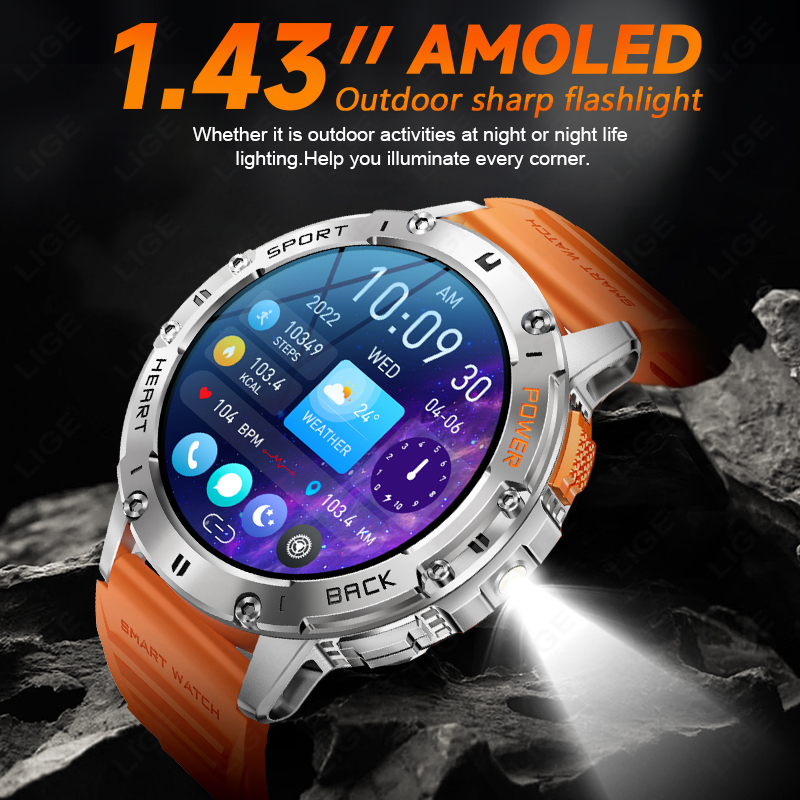 LIGE 1.43 Inch AMOLED Screen B - Smartwatch Instagram review and price