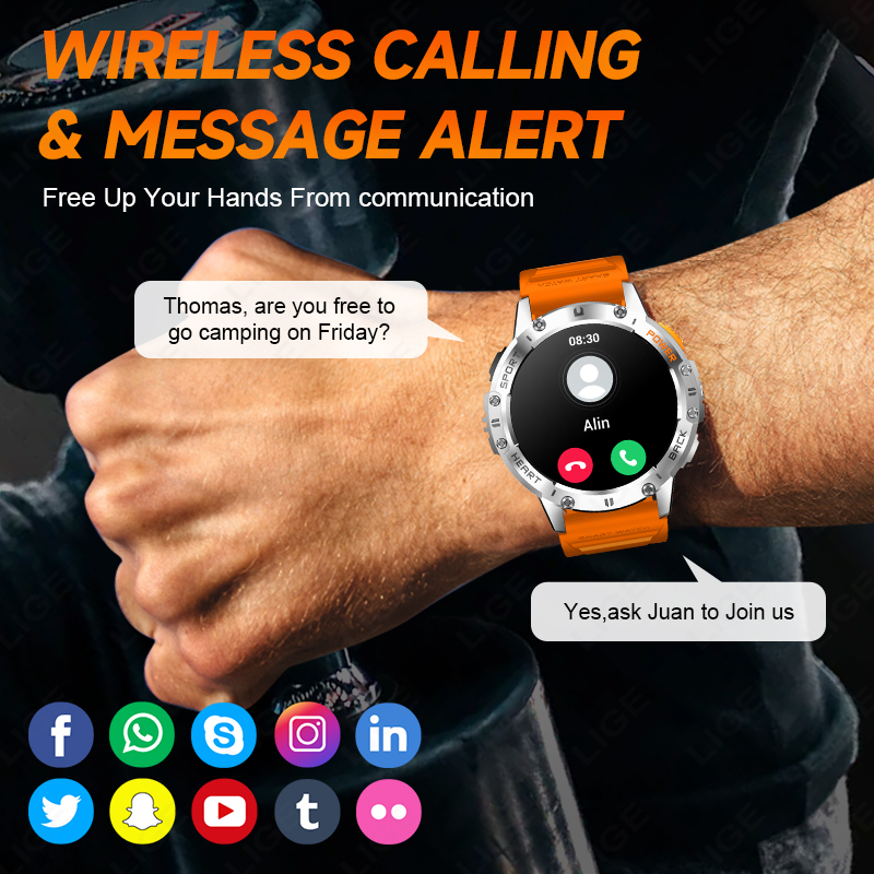 LIGE 1.43 Inch AMOLED Screen B - Smartwatch Instagram review and price