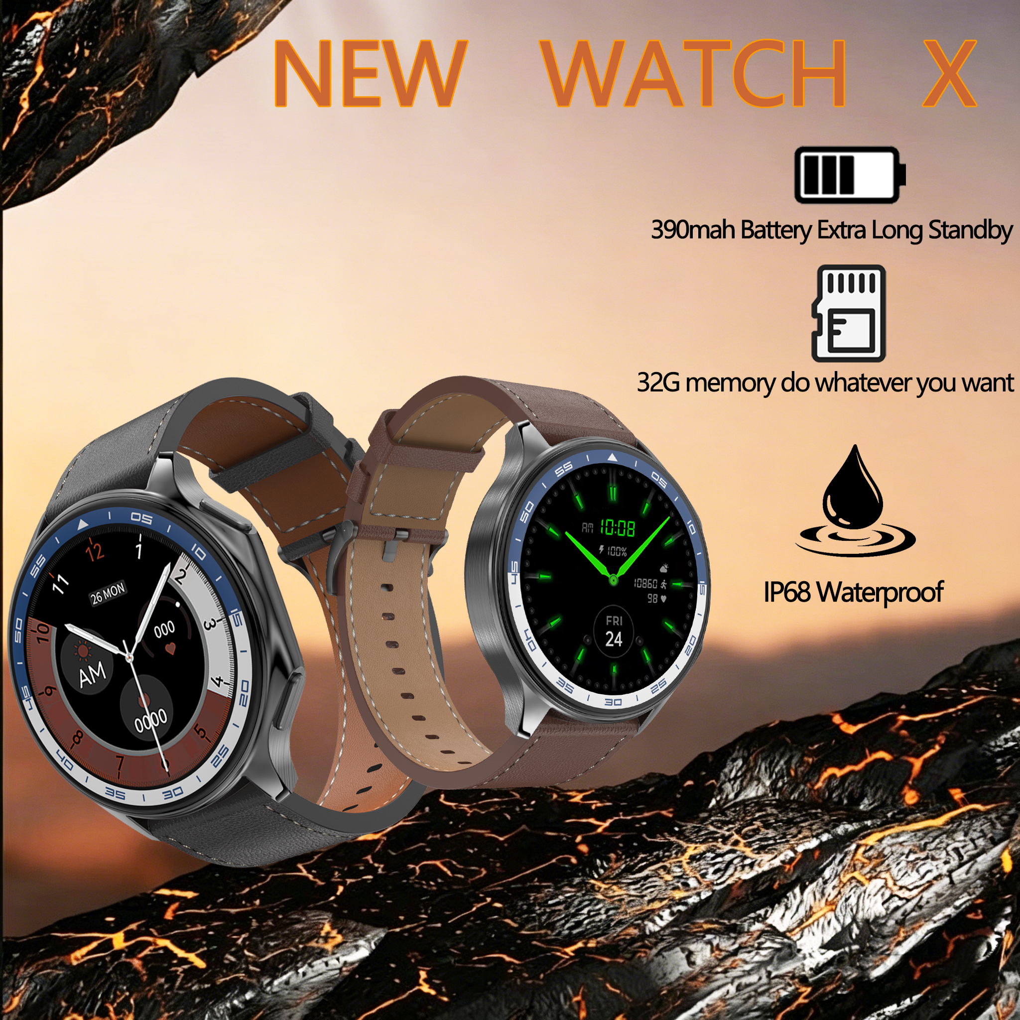ROLLSTIMI Men Women Urban Spor - Smartwatch X review and price