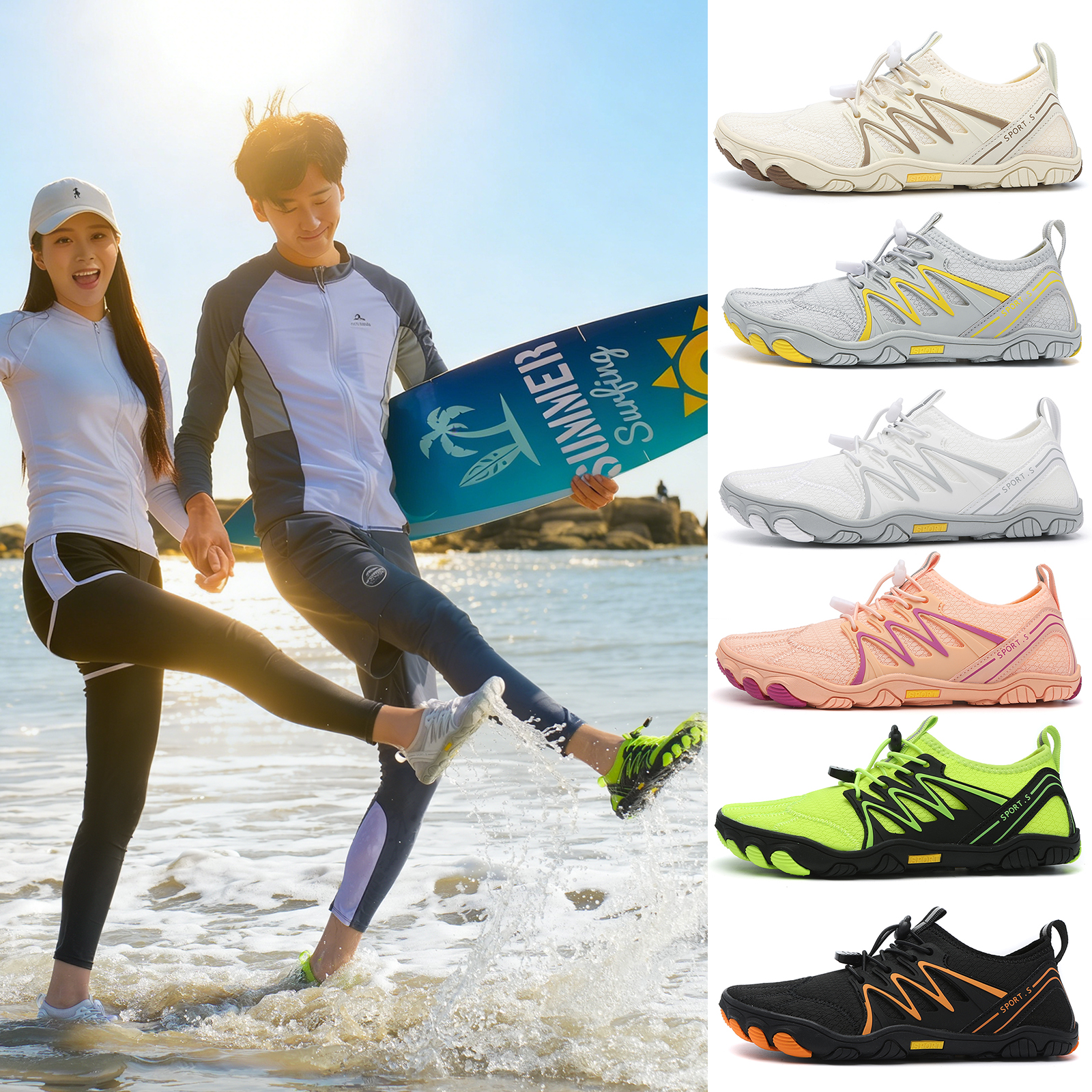 Unisex Water Shoes Men Women Q - Milanaise Mesh Band review and price