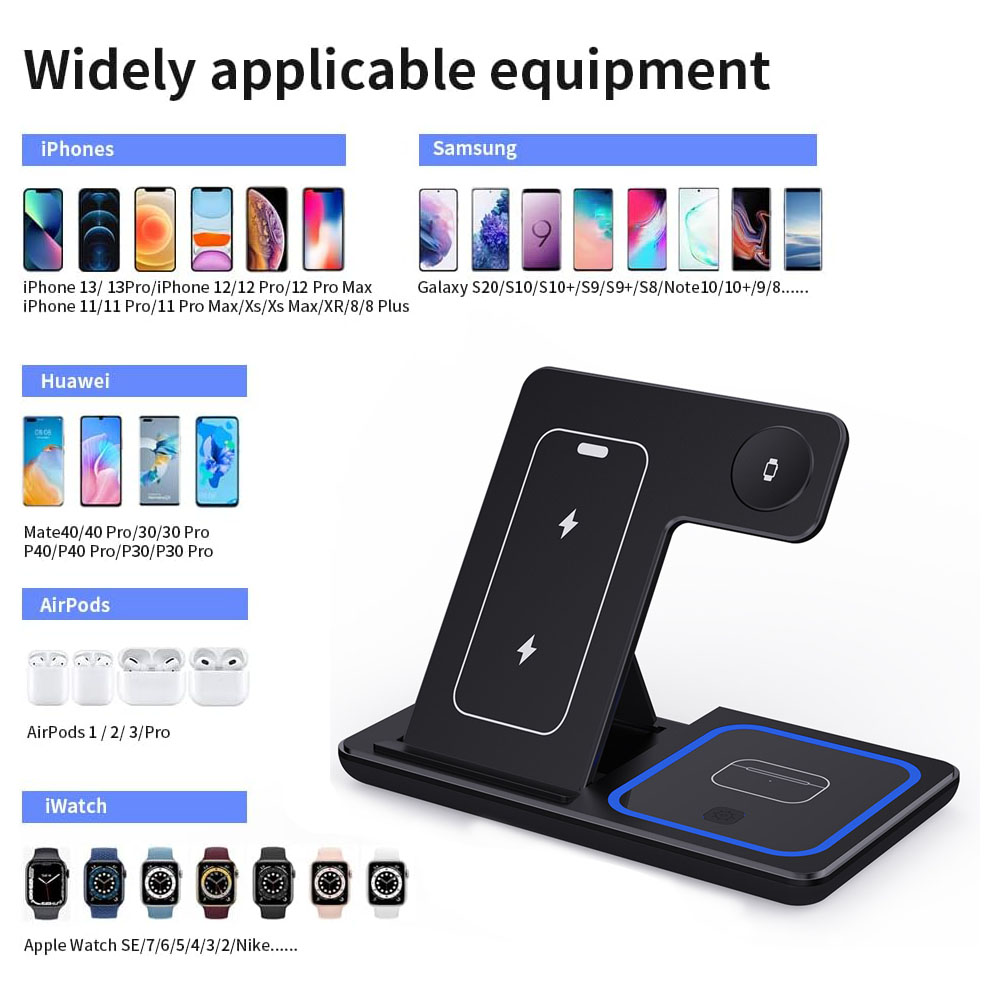 15W 3 in 1 Wireless Charger St - Smartwatch X review and price