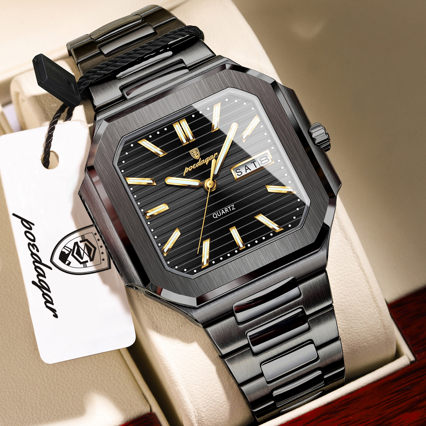 POEDAGAR Casual Square Man Wri - Smartwatch Nexus review and price
