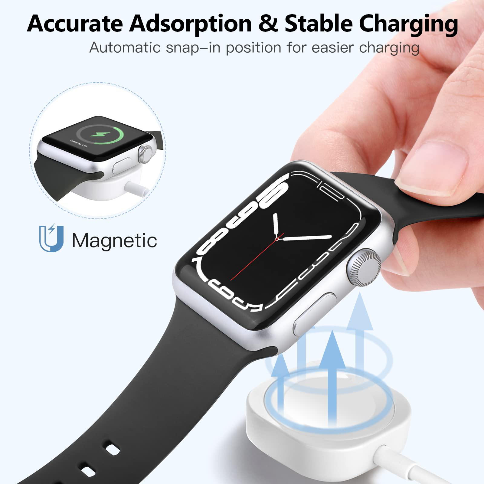 2 in 1 Magnetic Wireless USB A - Wireless Charger Watch review and price