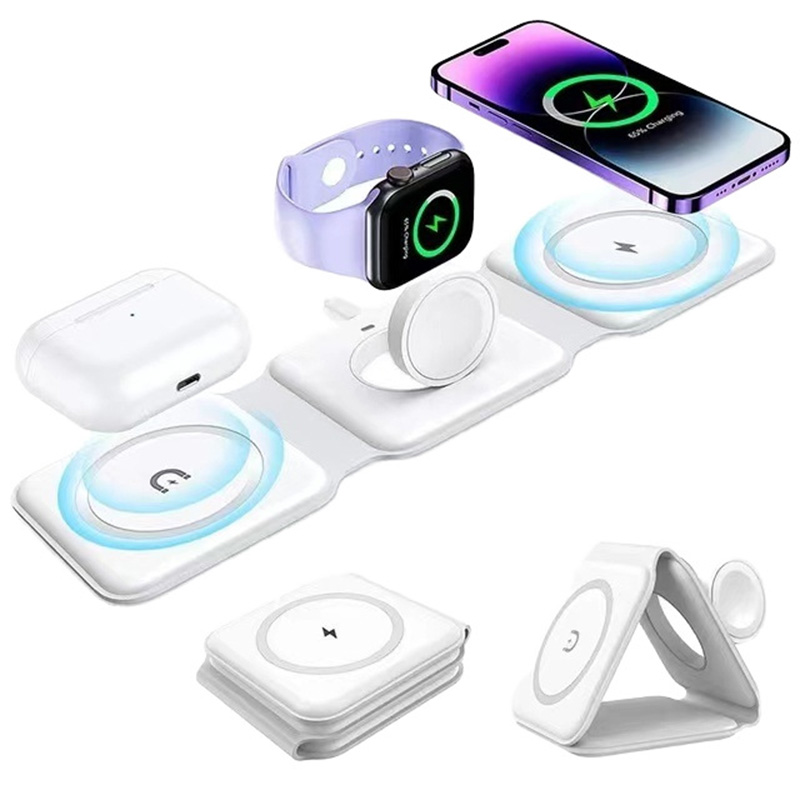 3-in-1 Magnetic Folding Wirele - Wireless Charger Watch review and price