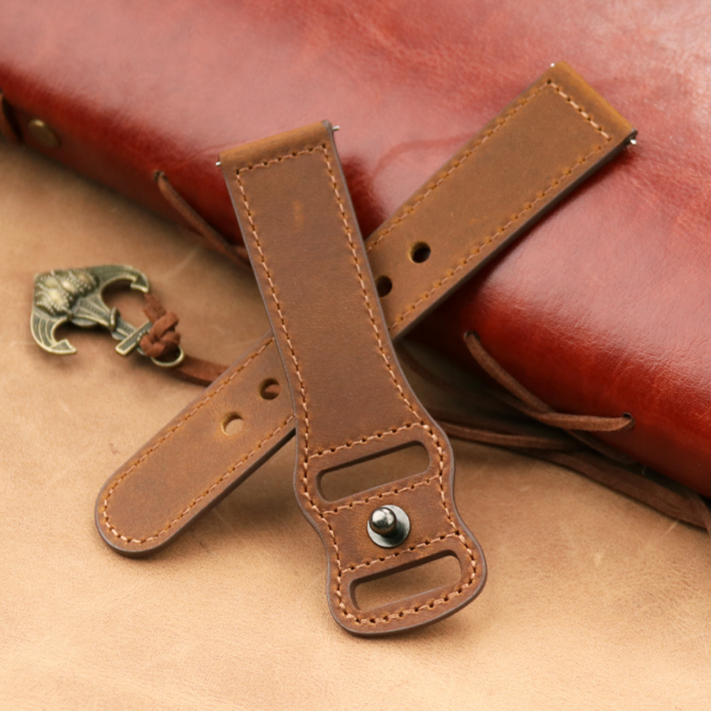 22mm Band Genuine Leather Watc - Smartwatch Accessories Shop review and price