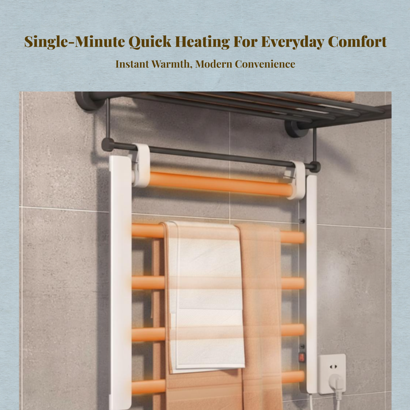 Electric Towel Warmer Aluminum - Smart Accessories review and price