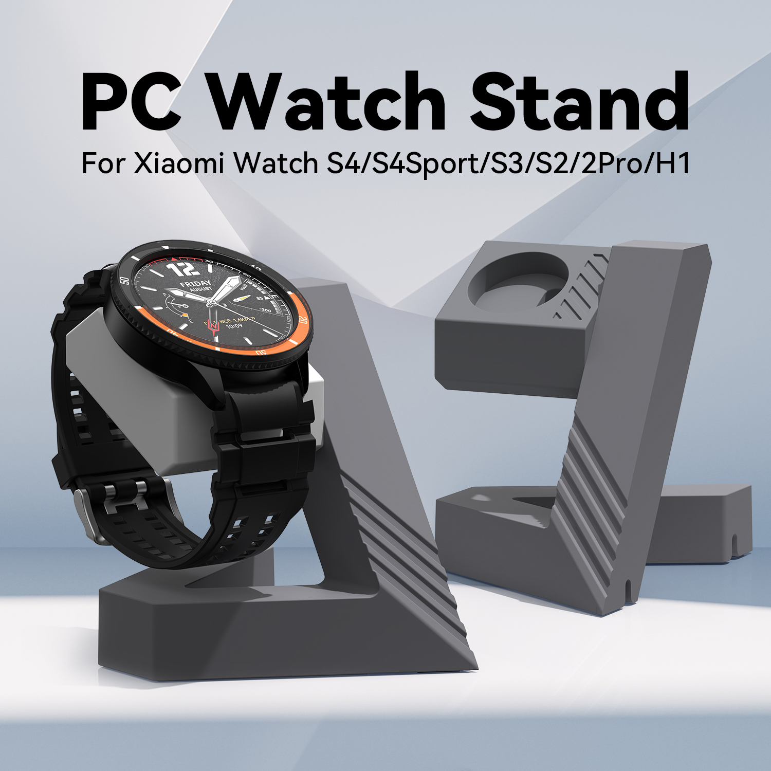 PC Geometric watch stand Dock  - Xiaomi Smartwatch S3 Accessories review and price