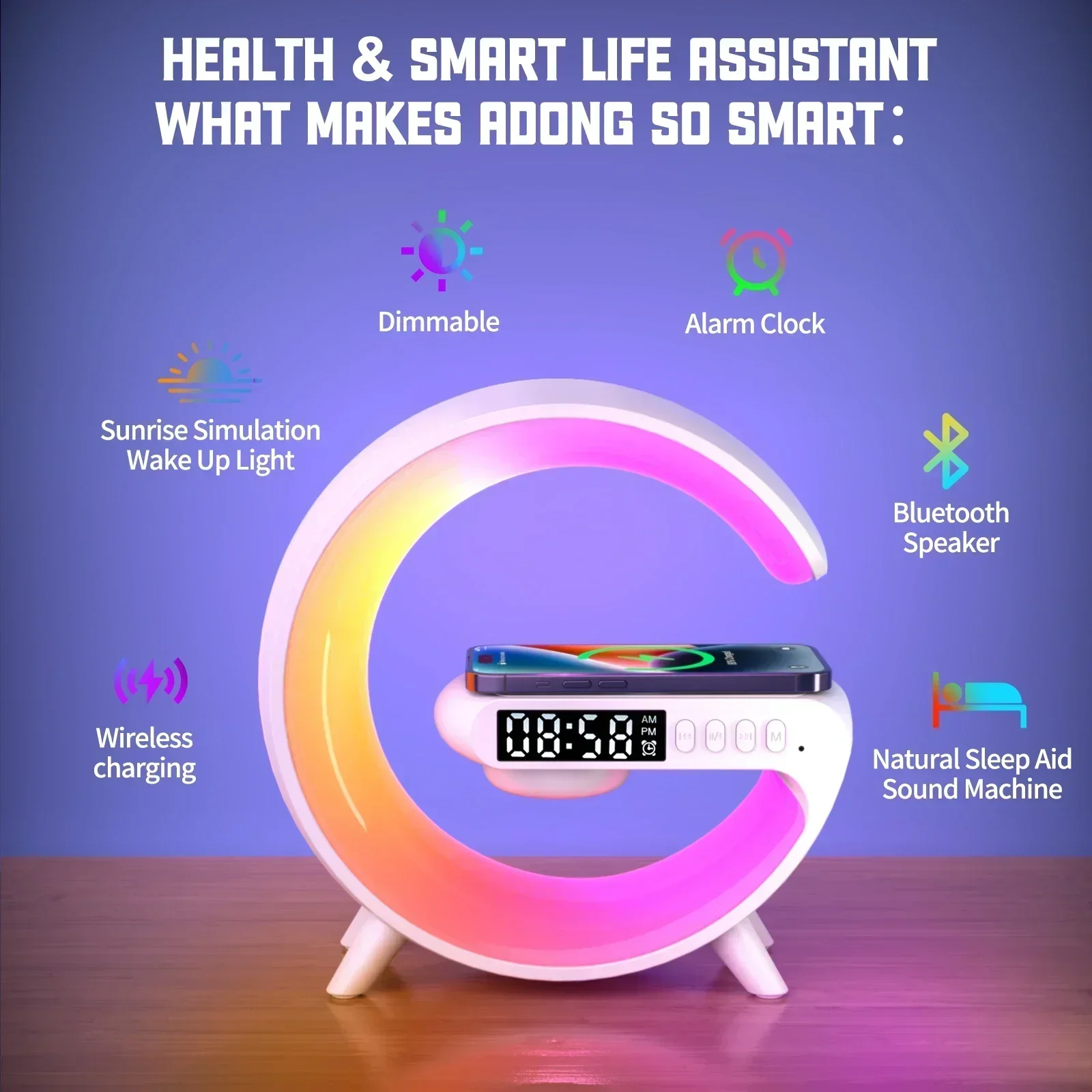 Wireless Charger Stand Pad RGB - Wireless Charger Watch review and price