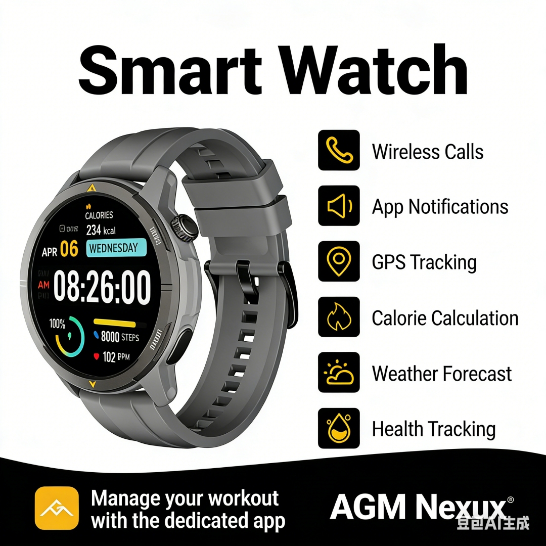 AGM Legion Smartwatch 5ATM Wat - Smartwatch Instagram review and price