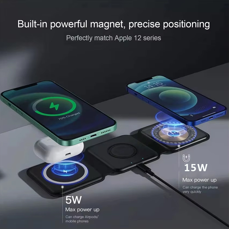 3 in 1 Magnetic Portable Wirel - Wireless Charger Watch review and price