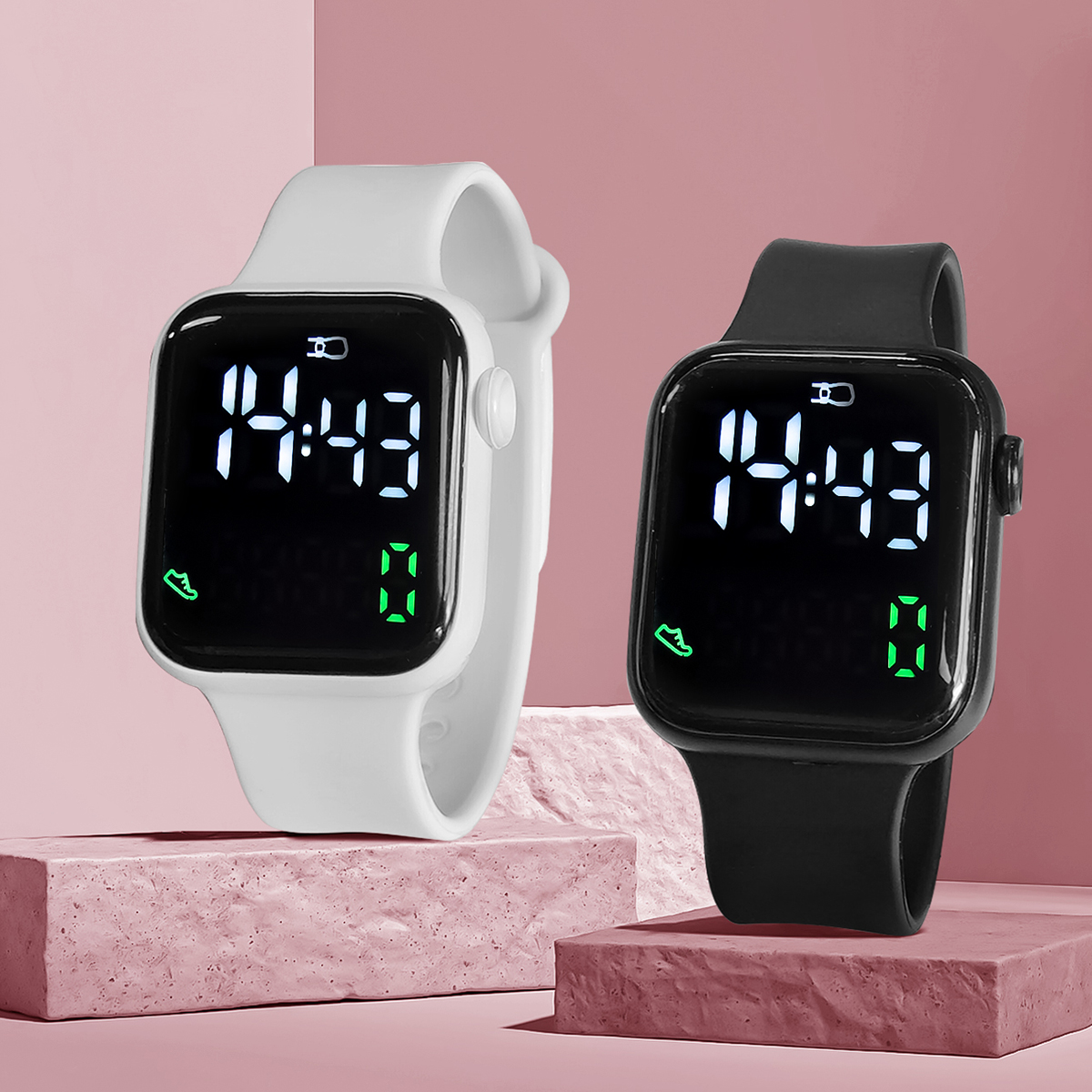 New 2PCS Student Minimalist Sm - Smartwatch Icon review and price