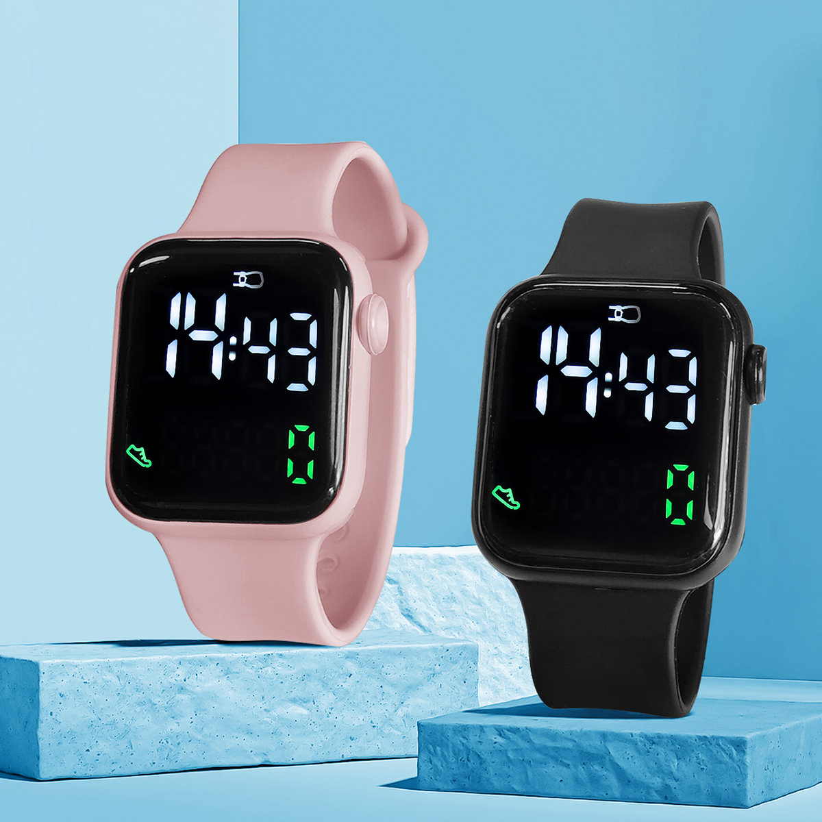 New 2PCS Student Minimalist Sm - Smartwatch Icon review and price