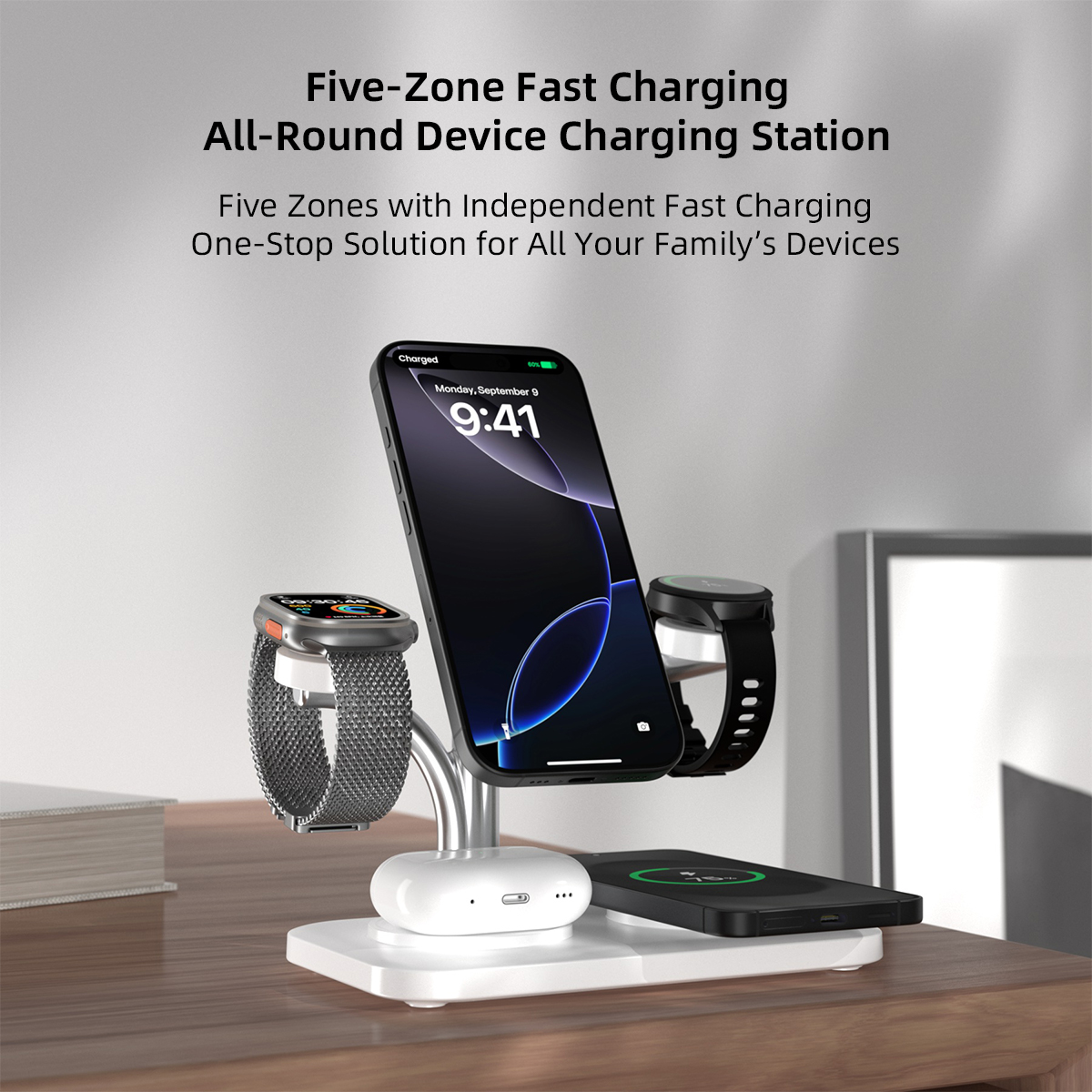 5 IN 1 Magnetic Wireless Charg - Wireless Charger Watch review and price