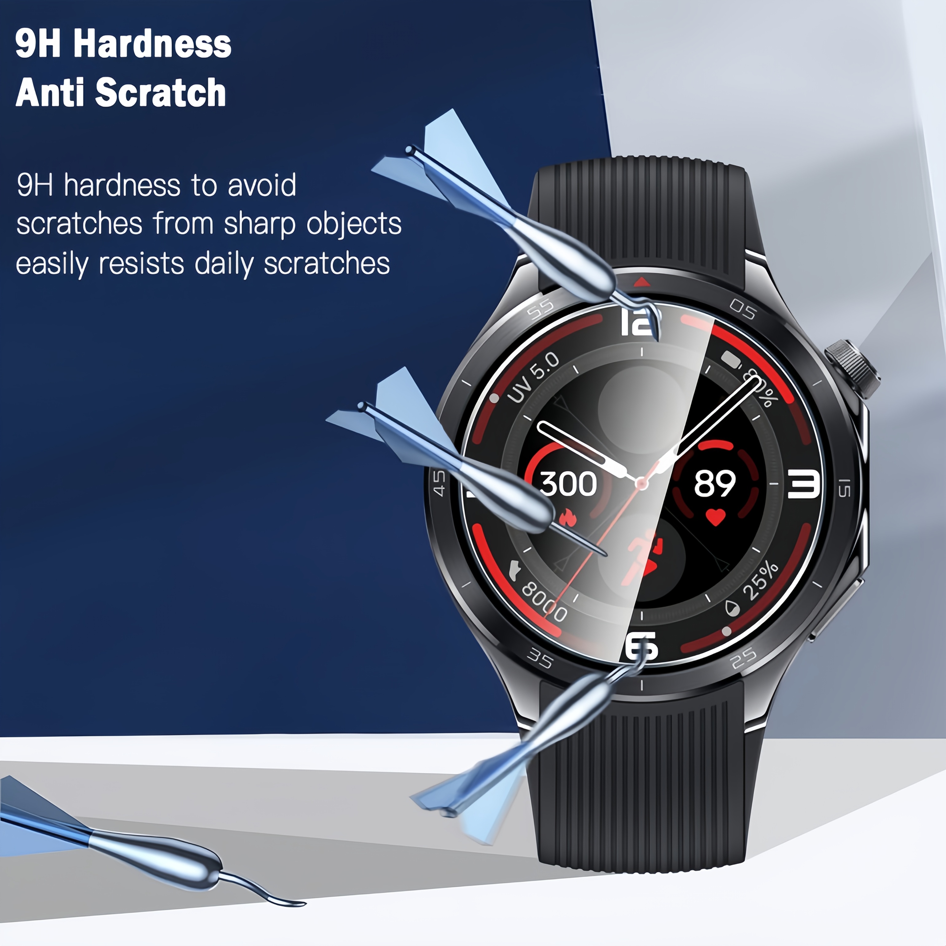 3PCS 9H Tempered Glass Screen  - Smartwatch Icon review and price