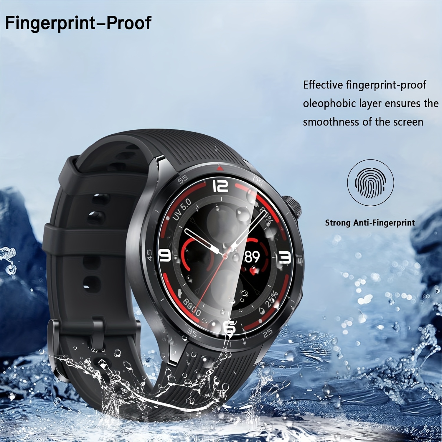 3PCS 9H Tempered Glass Screen  - Smartwatch Icon review and price