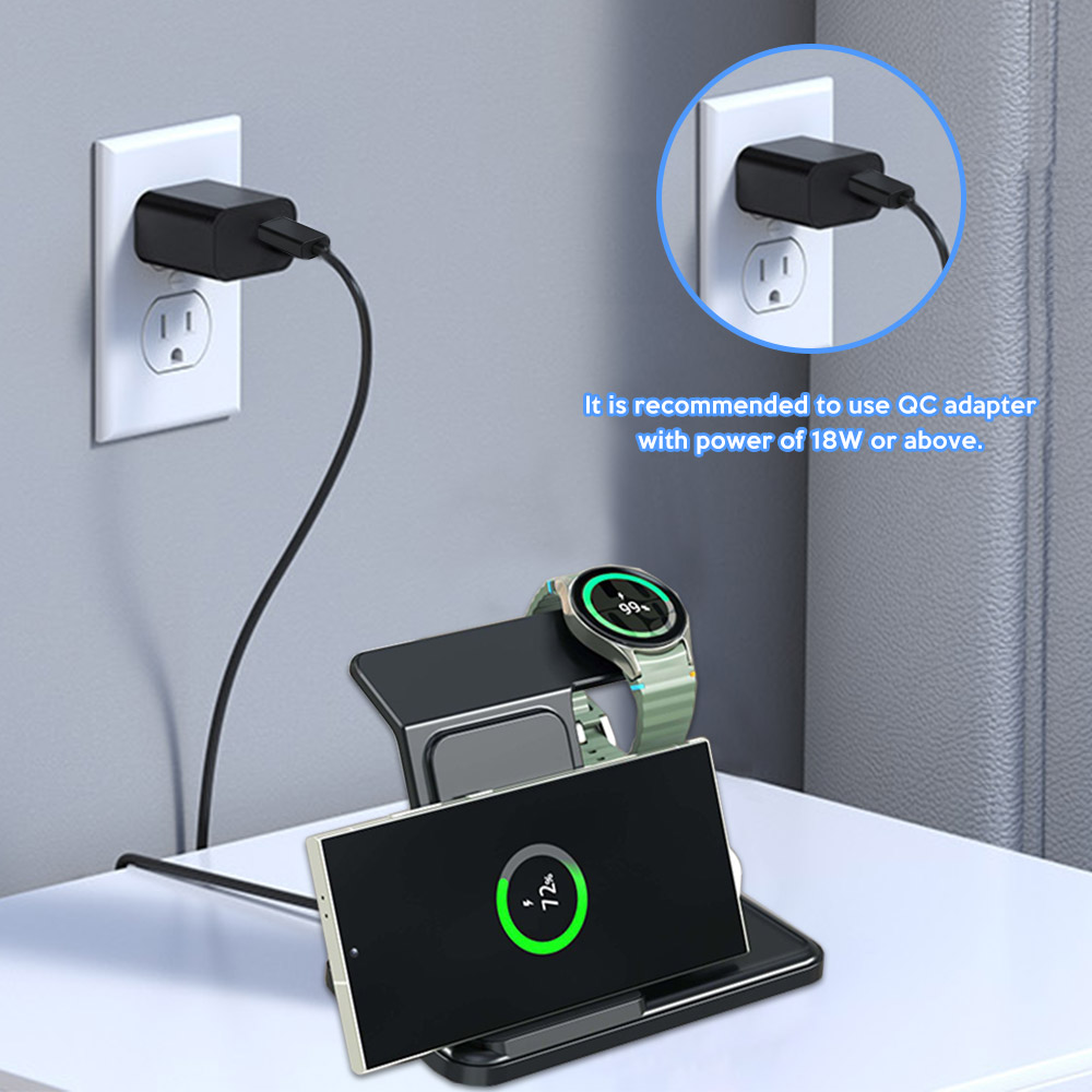 3 in 1 Wireless Charger Stand  - Wireless Charger Watch review and price