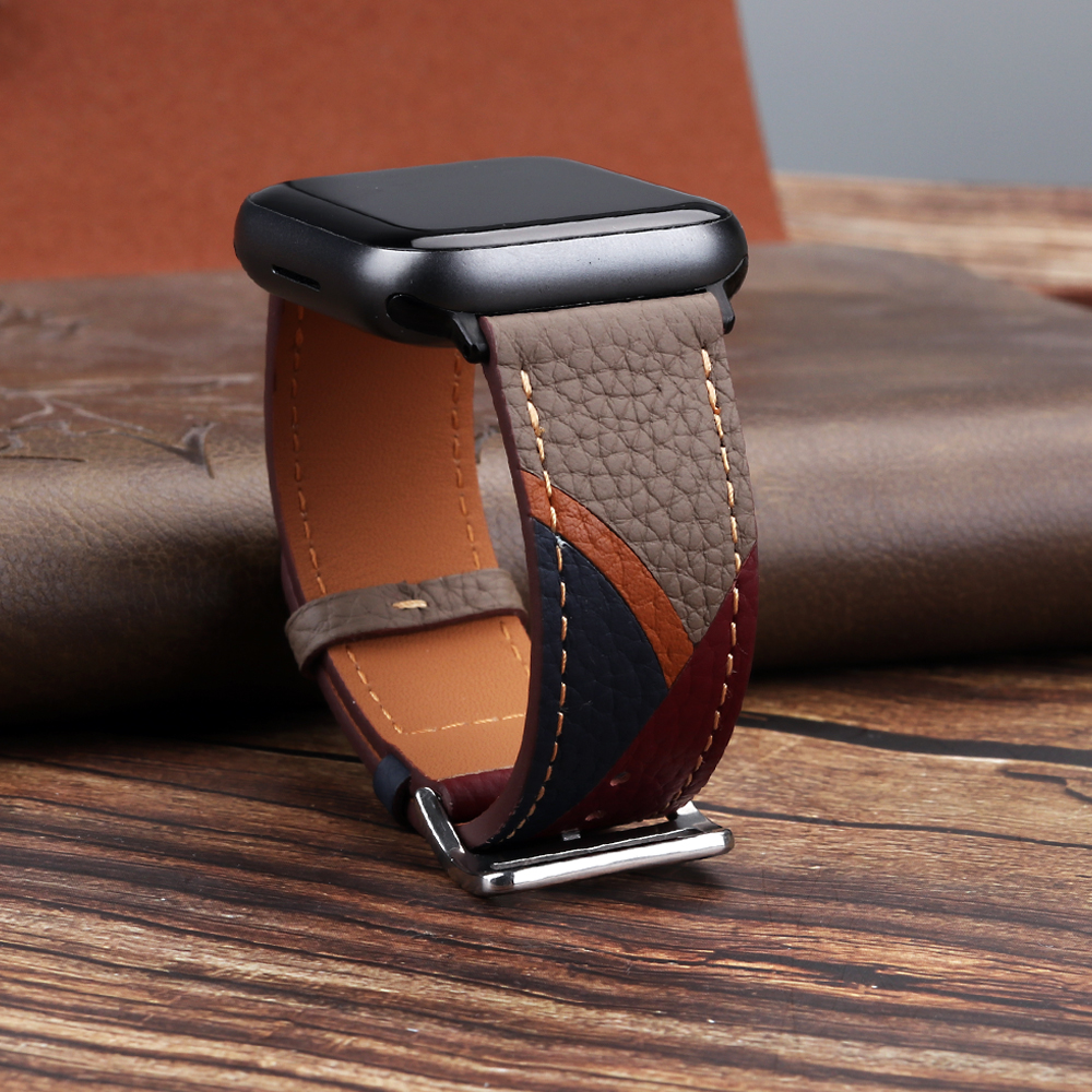 Genuine Leather Strap for Appl - Smartwatch Accessories Shop review and price