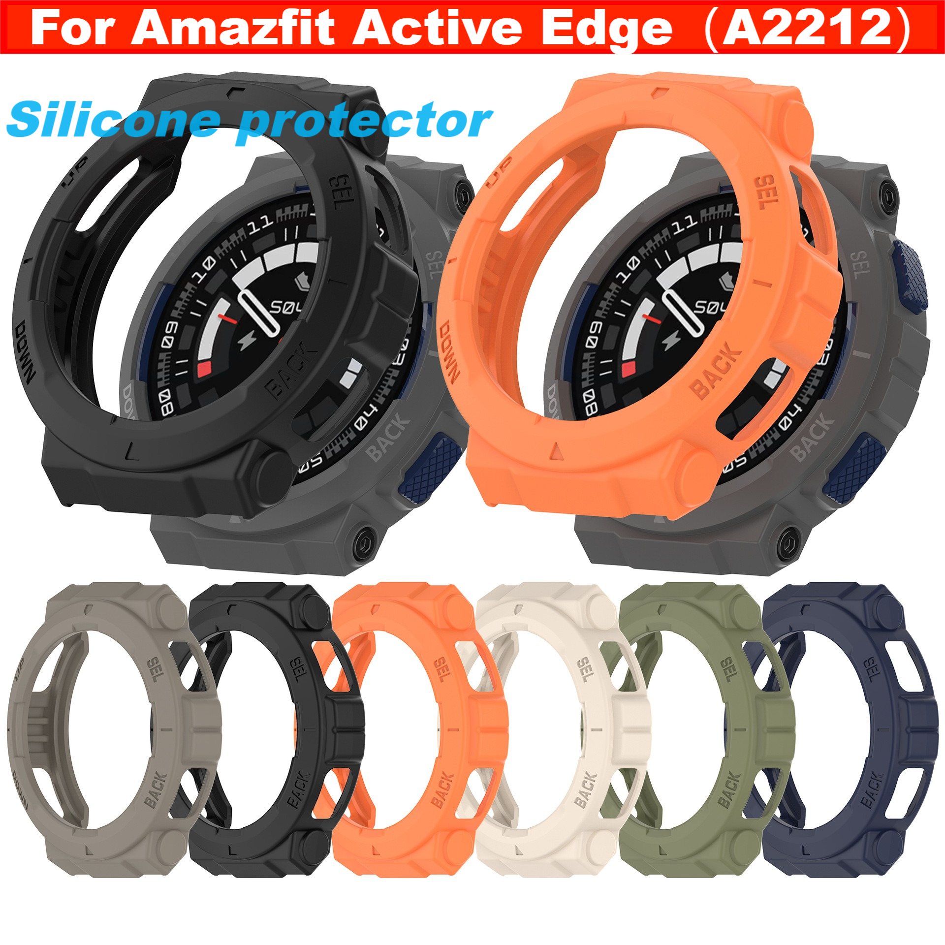 Silicone case For Amazfit Acti - Amazfit Smartwatch Accessories review and price